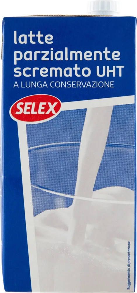 Latte uht parzialmente scremato
