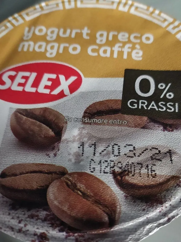 Yogurt greco magro caffè