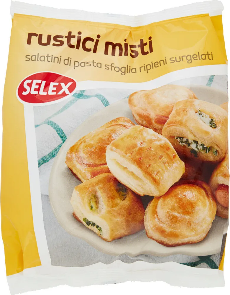 Salatini rustici misti dI Pasta sfoglia ripieni surgelati