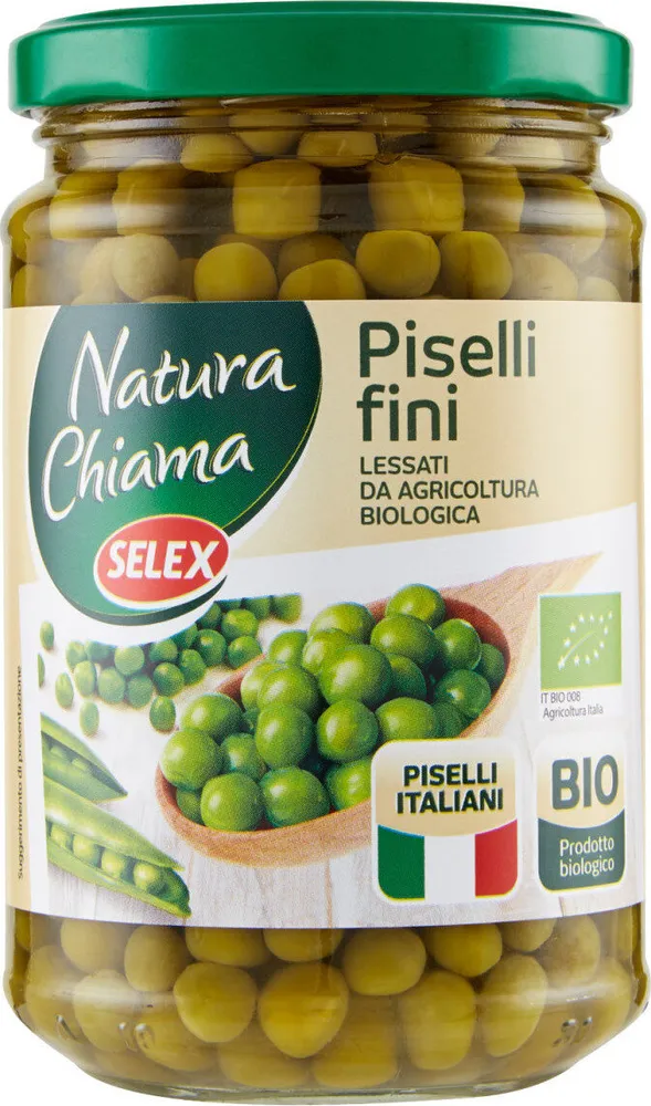 Piselli fini lessati biologici