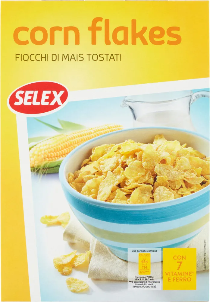 Corn flakes fiocchi di mais tostati