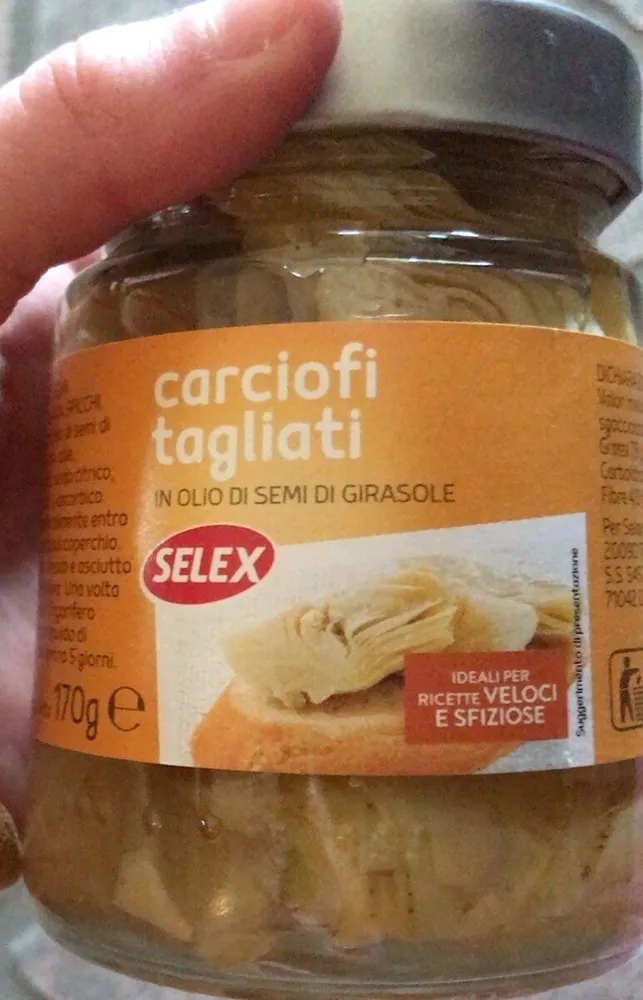 Carciofi tagliati in olio di semi di girasole