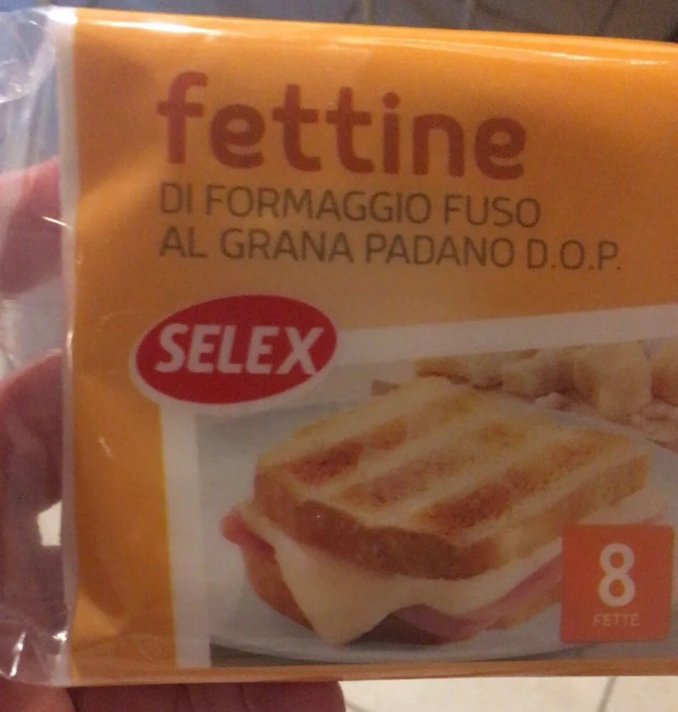 Fettine di formaggio fuso