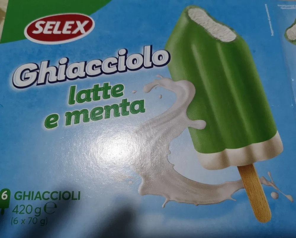 Ghiacciolo latte e menta