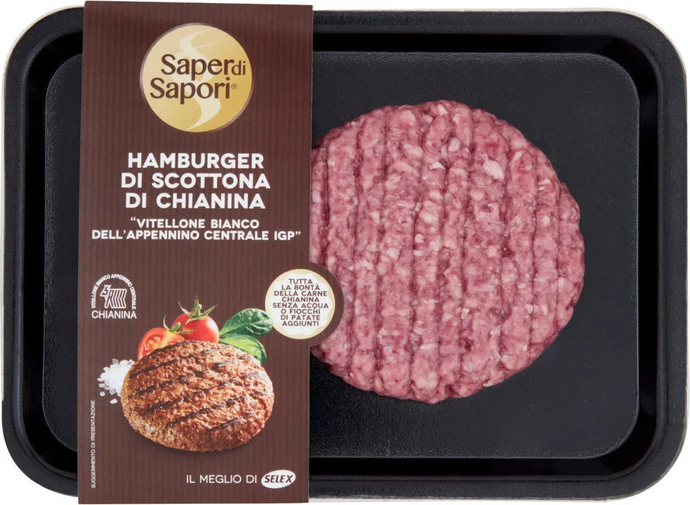 Sape di sapori hamburge di scottona di chianina i p