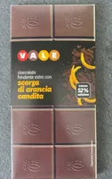 Cioccolato fondente extra con scorza di arancia candita