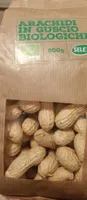 Arachidi in guscio biologiche
