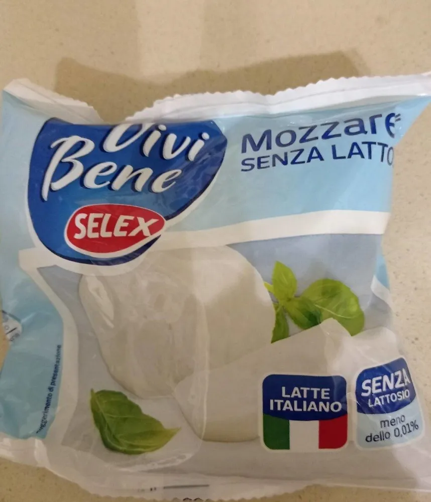Mozzarella senza lattosio