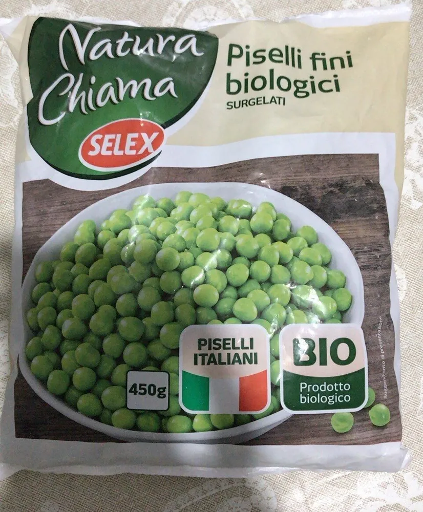 Piselli fini biologici surgelati