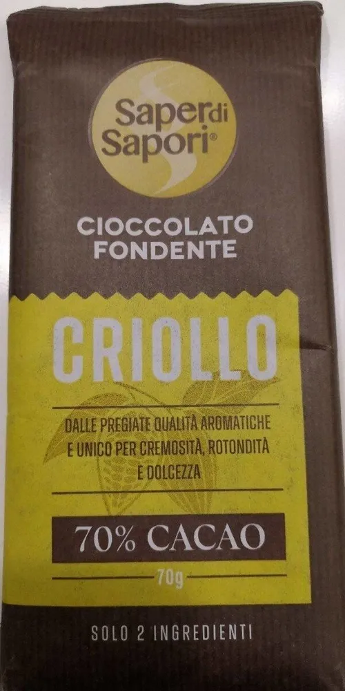 Cioccolato fondente Criollo 70%