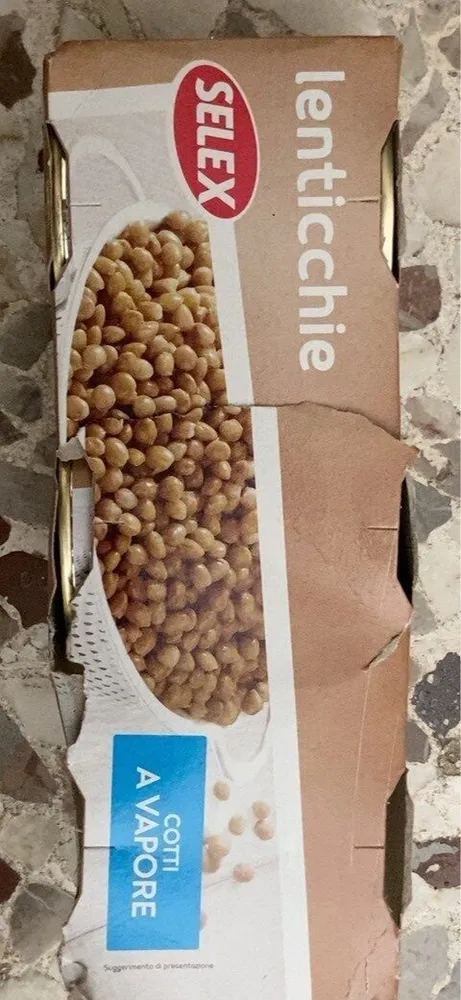 Lenticchie cotte a vapore