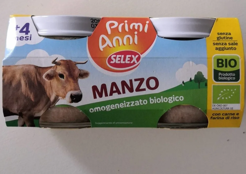 Omogeneizzato biologico Manzo
