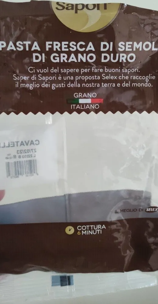 Pasta fresca di semola di grano duro