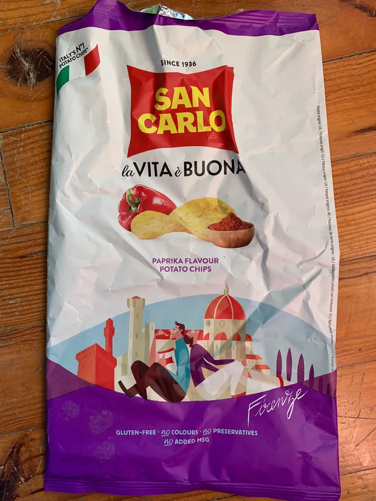 Paprika Flavour Potato Chips