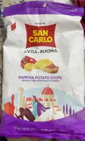 Paprika potato chips