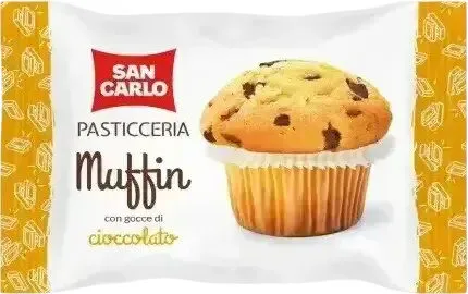 Muffin con gocce di cioccolato