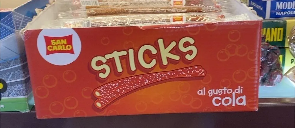 sticks al gusto di cola