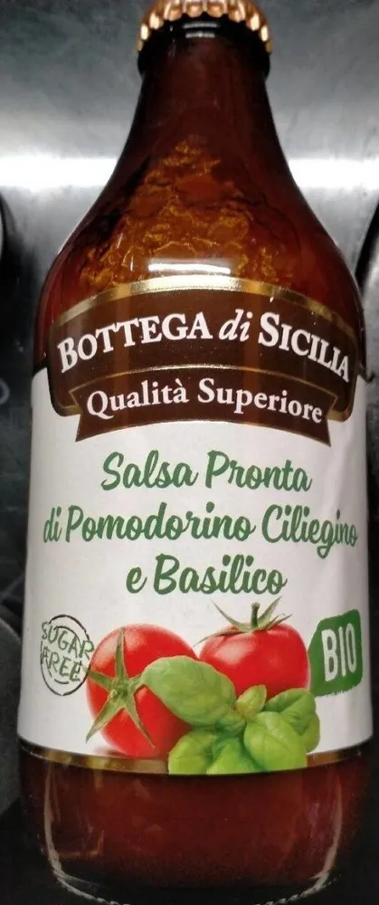 Salsa pronta di pomodorino ciliegino e basilico