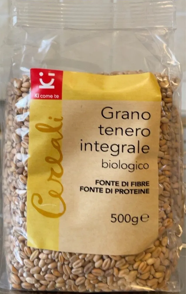 Grano tenero integrale biologico