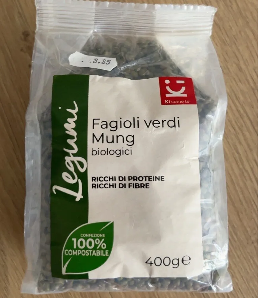 Fagioli verdi Mung biologici