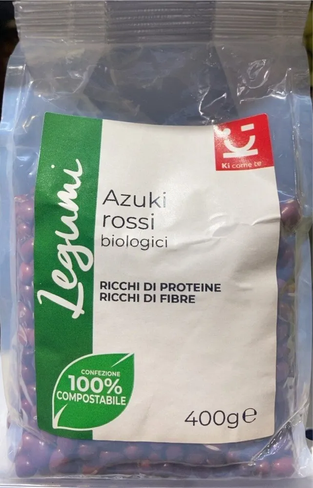 Legumi fagioli aziki rossi biologici