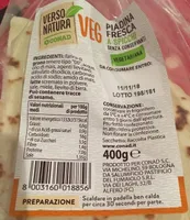 Piadina fresca a spicchi senza conservanti vegetariana