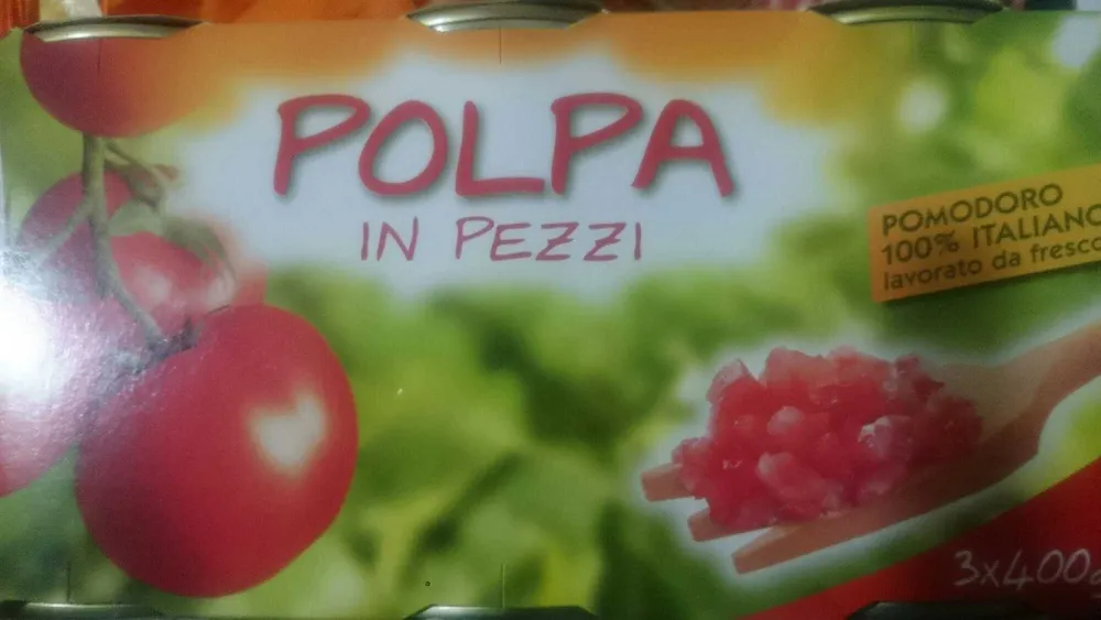 Polpa in pezzi