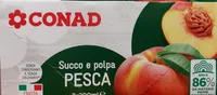 Succo e polpa pesca