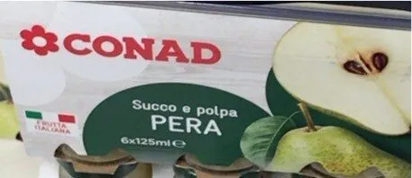 Succo e polpa pera