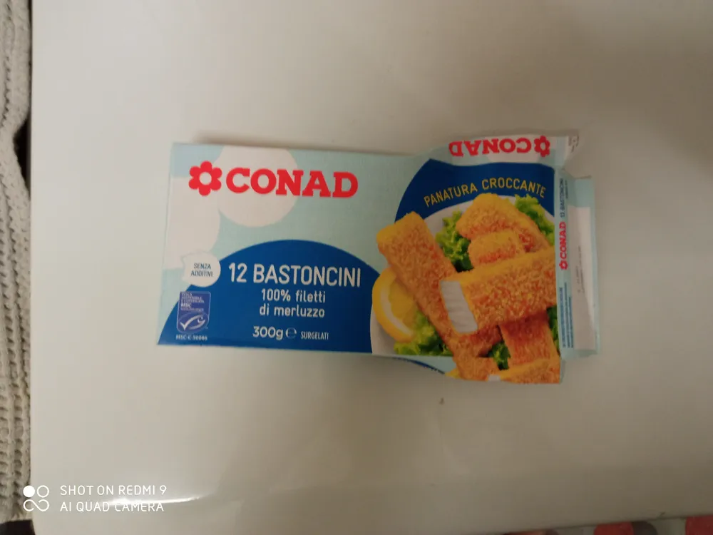 Bastoncini 100% filetti di merluzzo