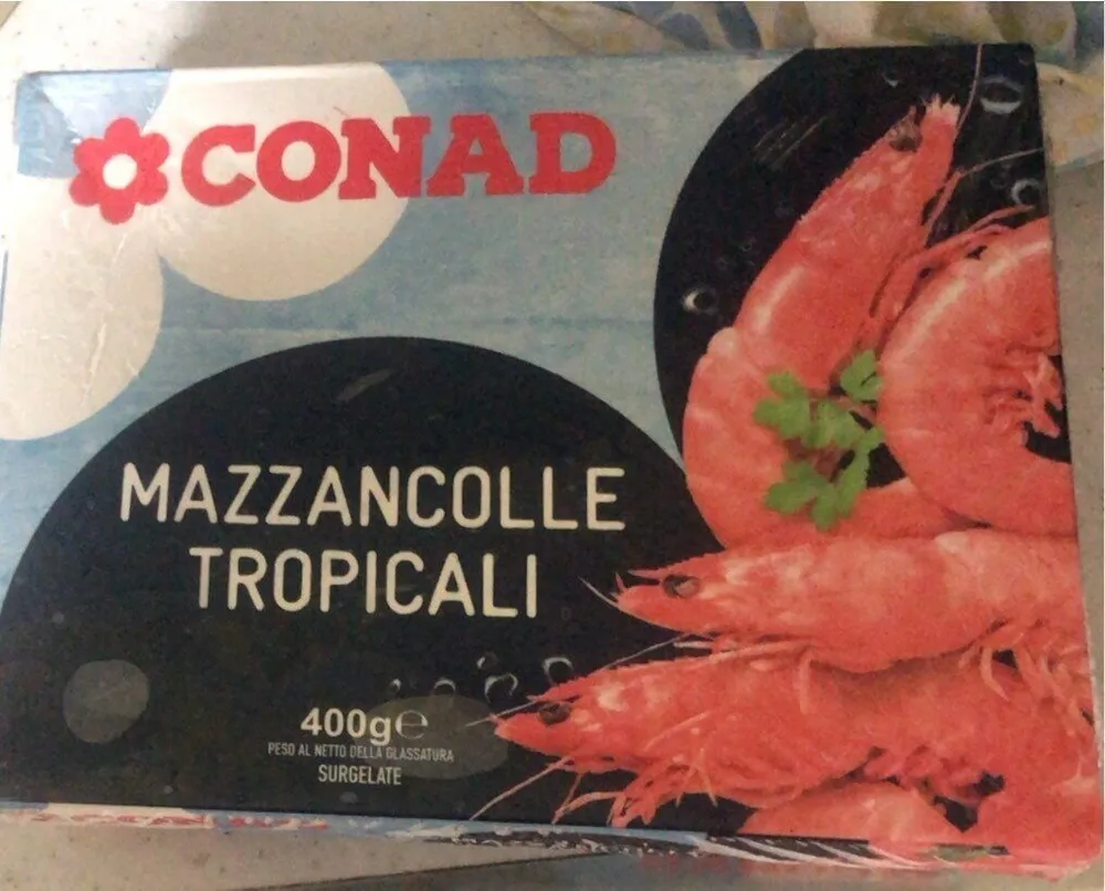 Mazzancolle tropicali surgelate
