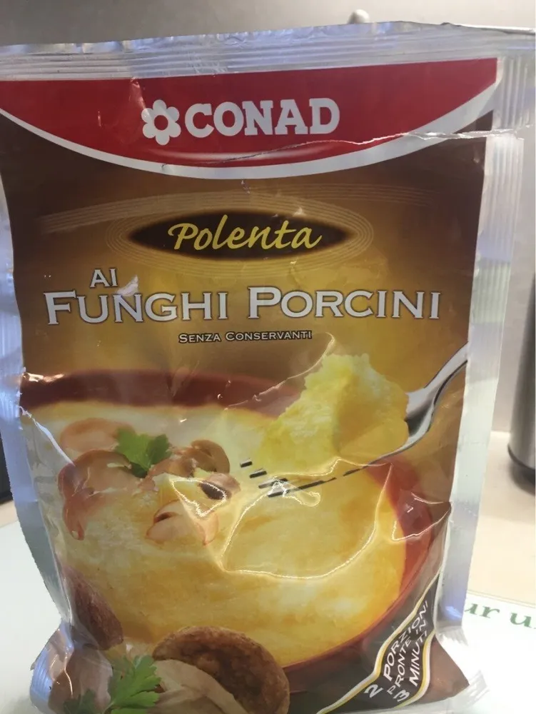 Polenta ai funghi porcini