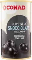 Olive nere snocciolate in salamoia
