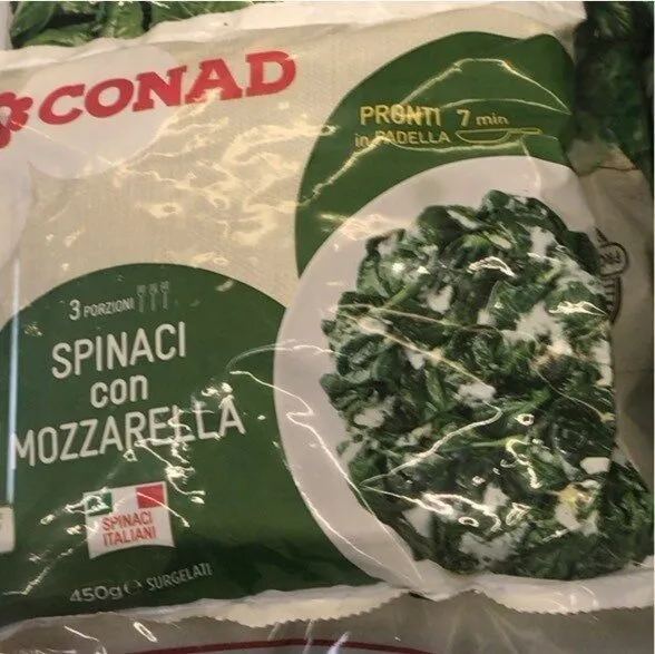 Spinaci con mozzarella