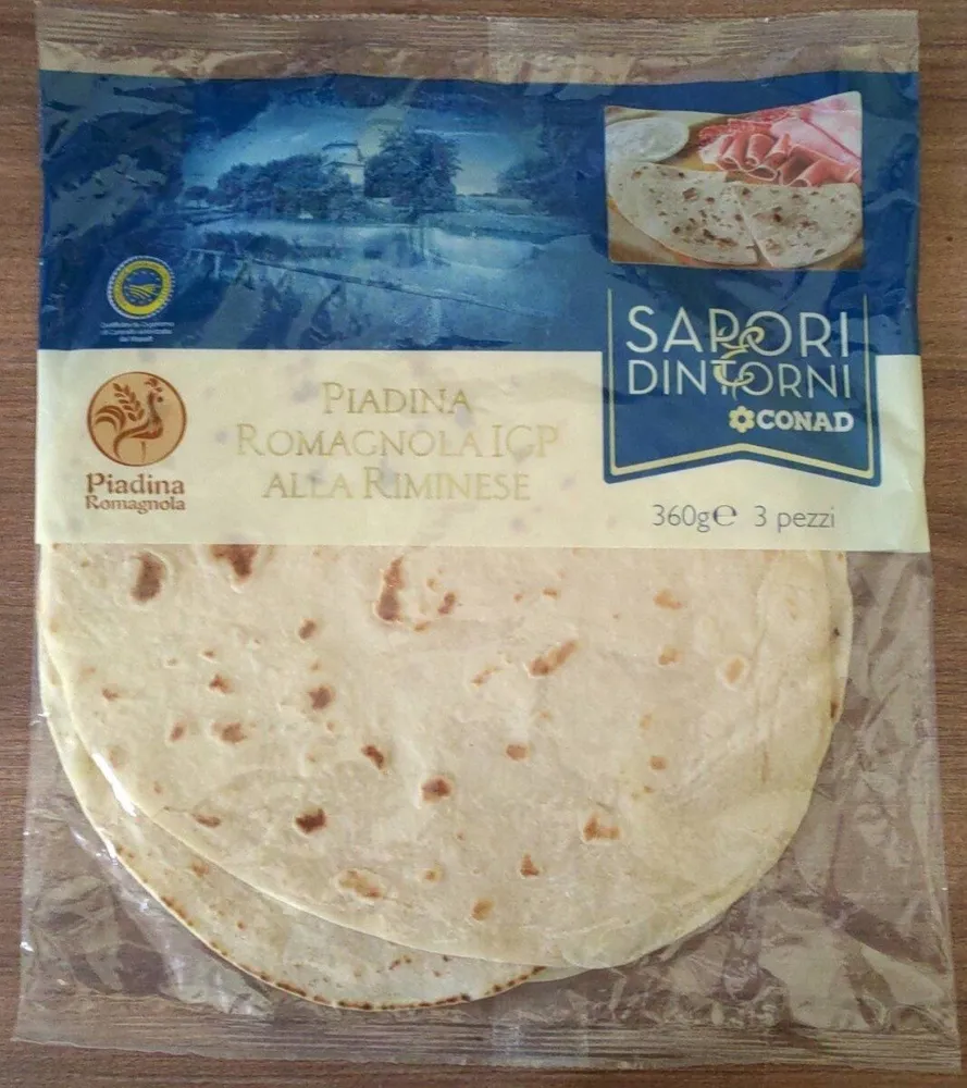 Piadina Romagnola IGP alla Riminese