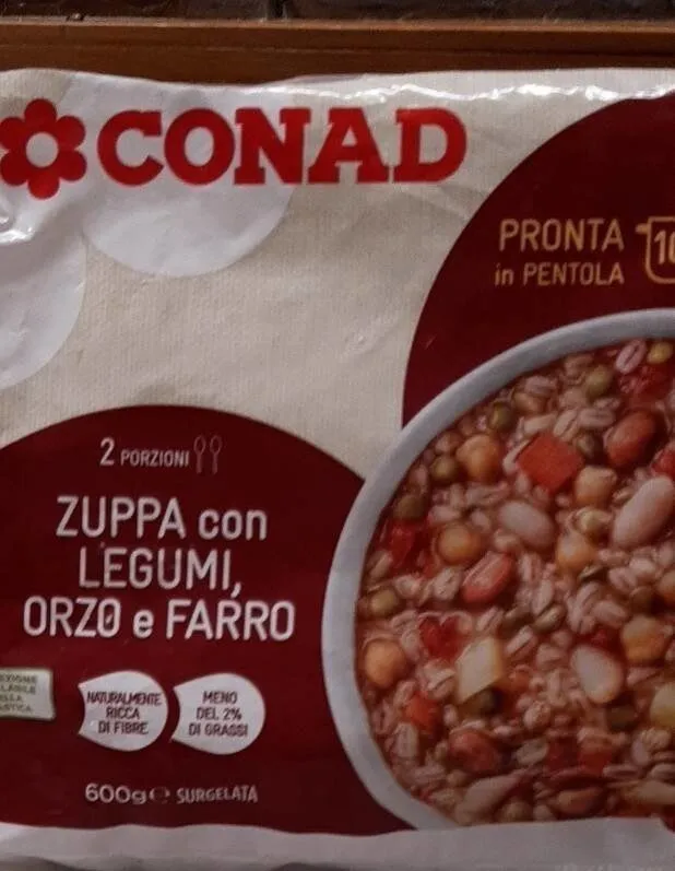 Zuppa di Legumi Orzo e Farro