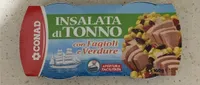 Insalata di tonno con fagioli e verdure