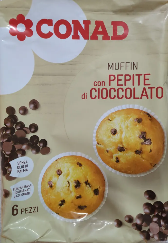 Muffin Con Pepite Di Cioccolato