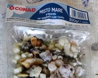 Misto mare preparato per spaghetti e per risotto