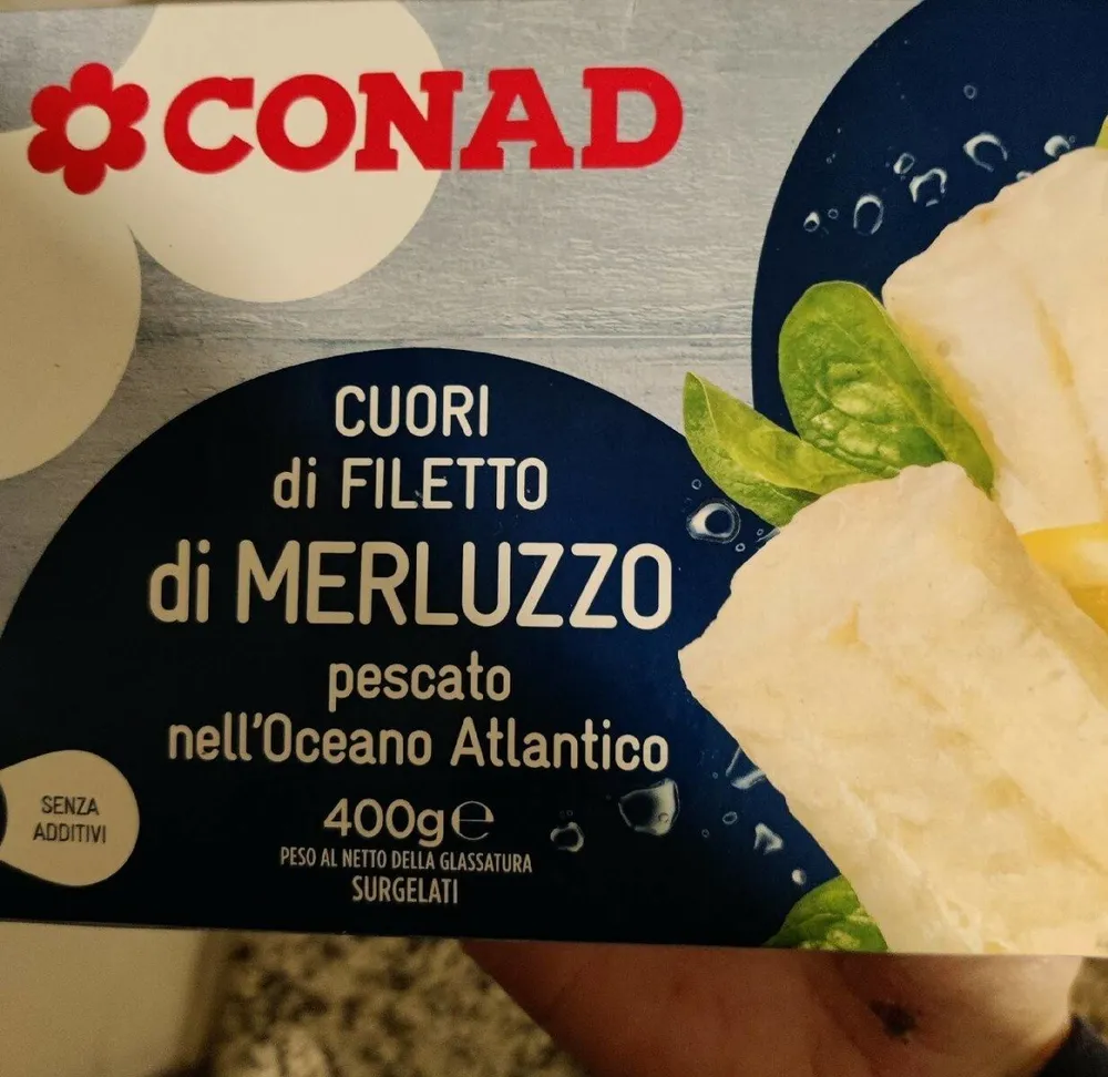 Cuori di filetto di merluzzo