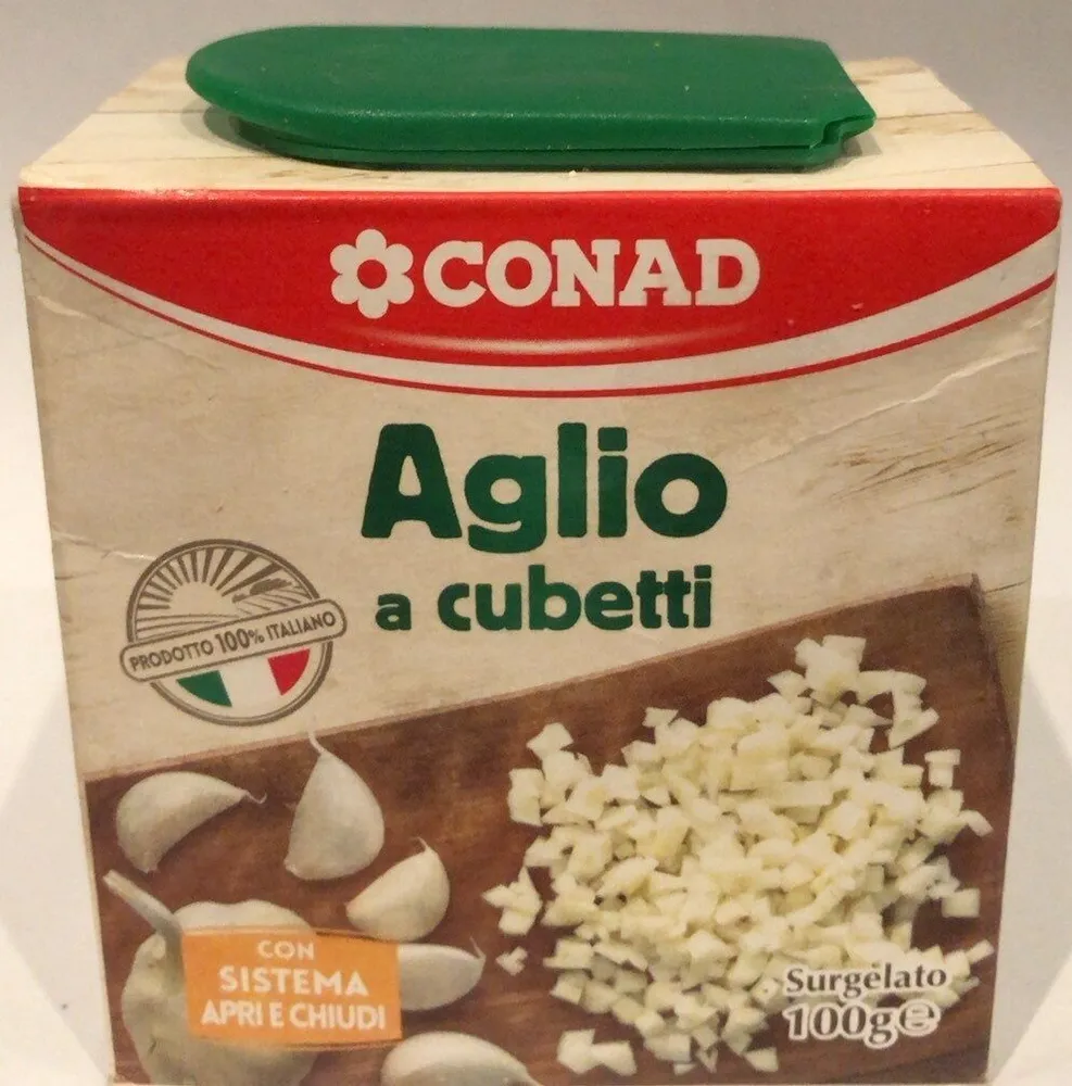 Aglio a cubetti