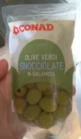 Olive verdi snocciolate in salamoia