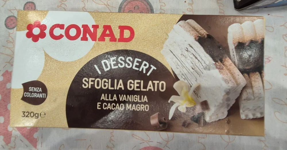 Sfogliata Di Gelato Alla Vaniglia E Cacao