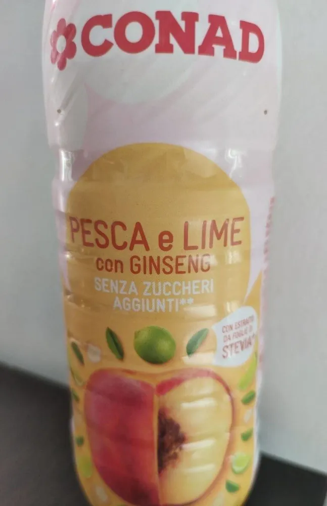 Bevanda pesca lime e ginseng