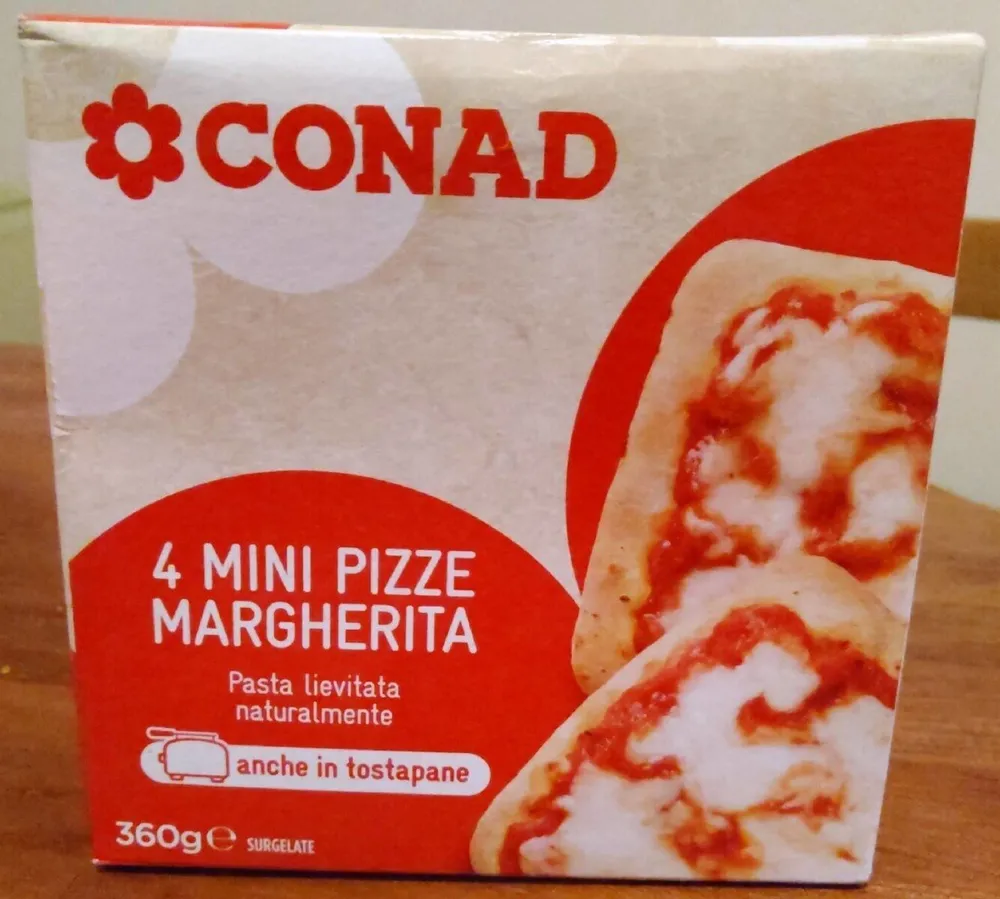 Pizzette Margherita surgelate