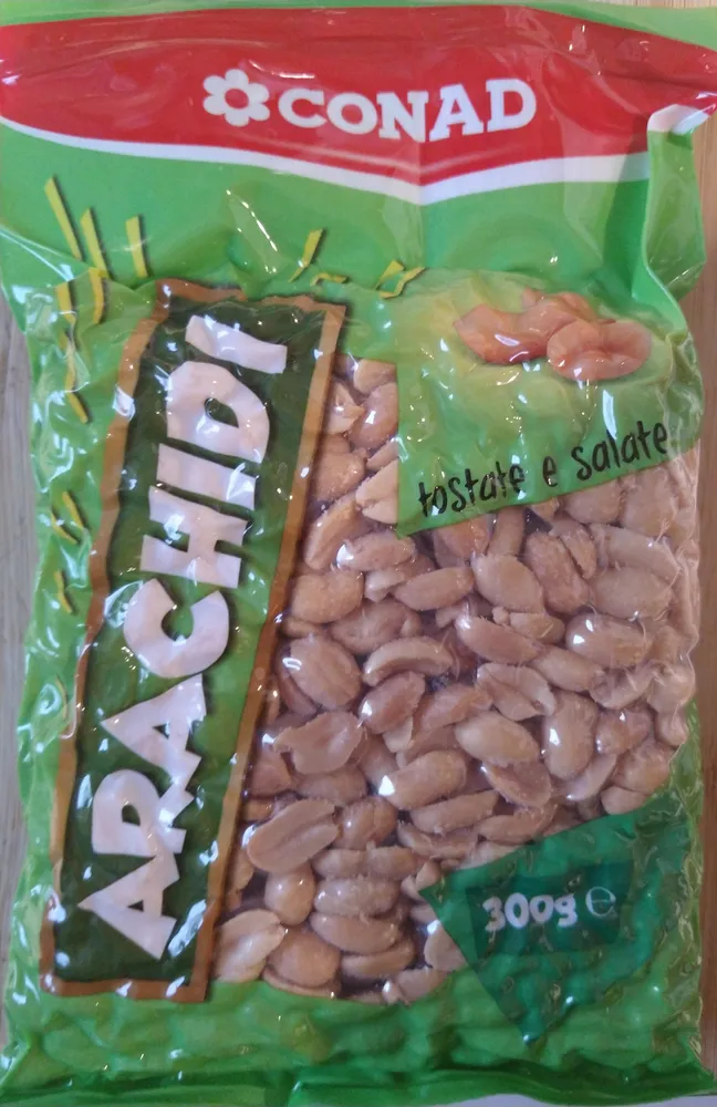 arachidi tostate e salate