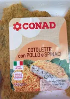 Cotolette pollo spinaci