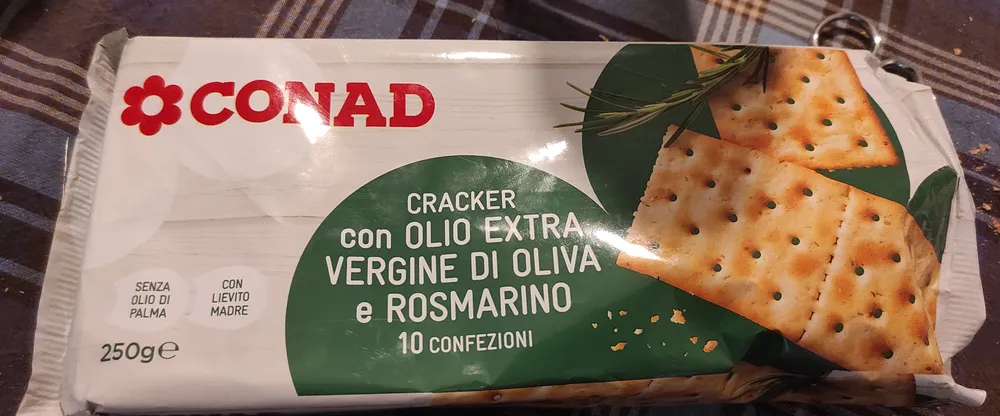 Crackers Con Olio Extravergine E Rosmarino 10conf. 250G