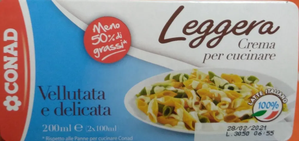 Leggera Crema per Cucinare