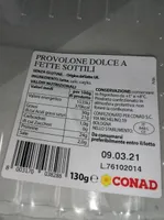 Provolone dolce a fette sottili